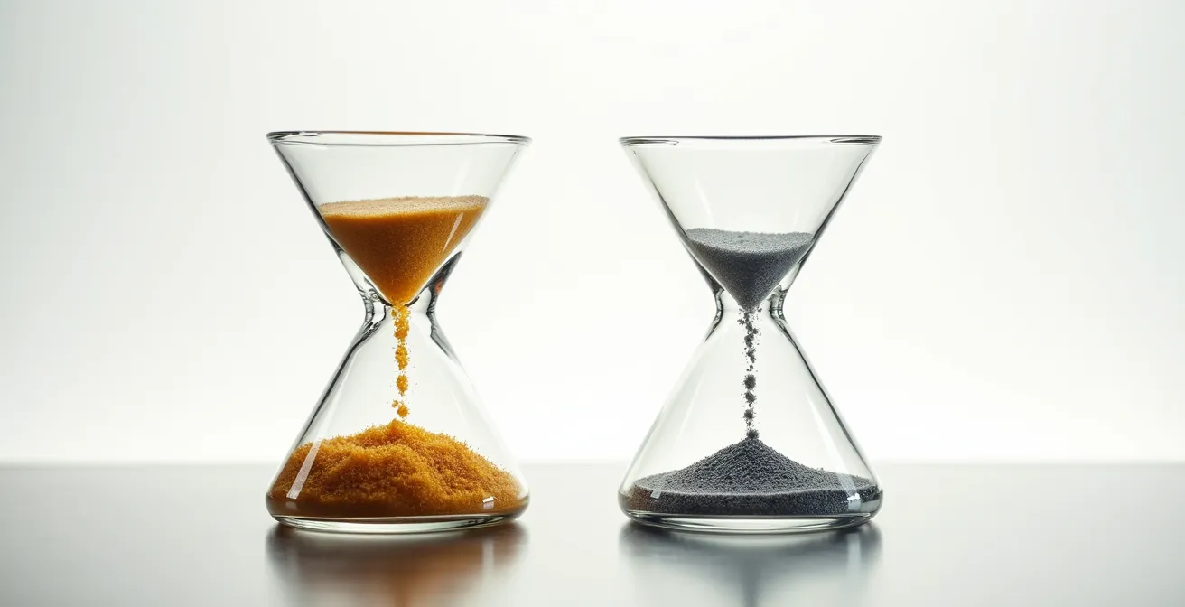 Abstract representation of dual marketing funnels showing inbound and outbound lead flow