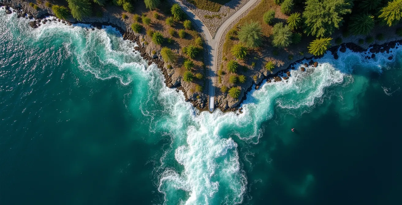 Three-dimensional visualization of the Trifecta Model showing lagging consensus, coincident noise, and leading signals